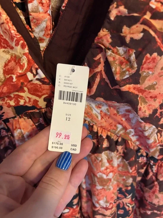 Anthropologie Floral Midi Dress - Picture 5 of 5